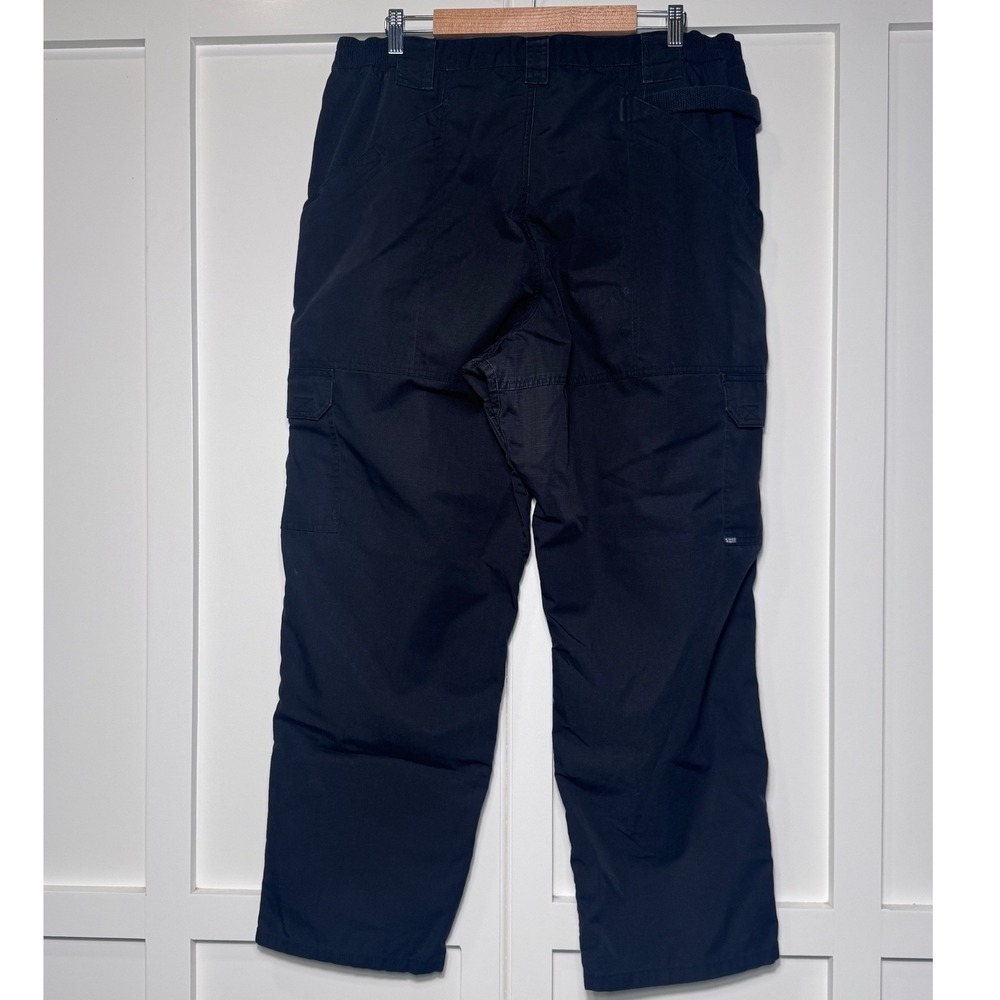 5.11 Tactical Taclite Pro Pants Mens 40x30 Black Ripstop Cargo Work Trousers - Picture 3 of 8